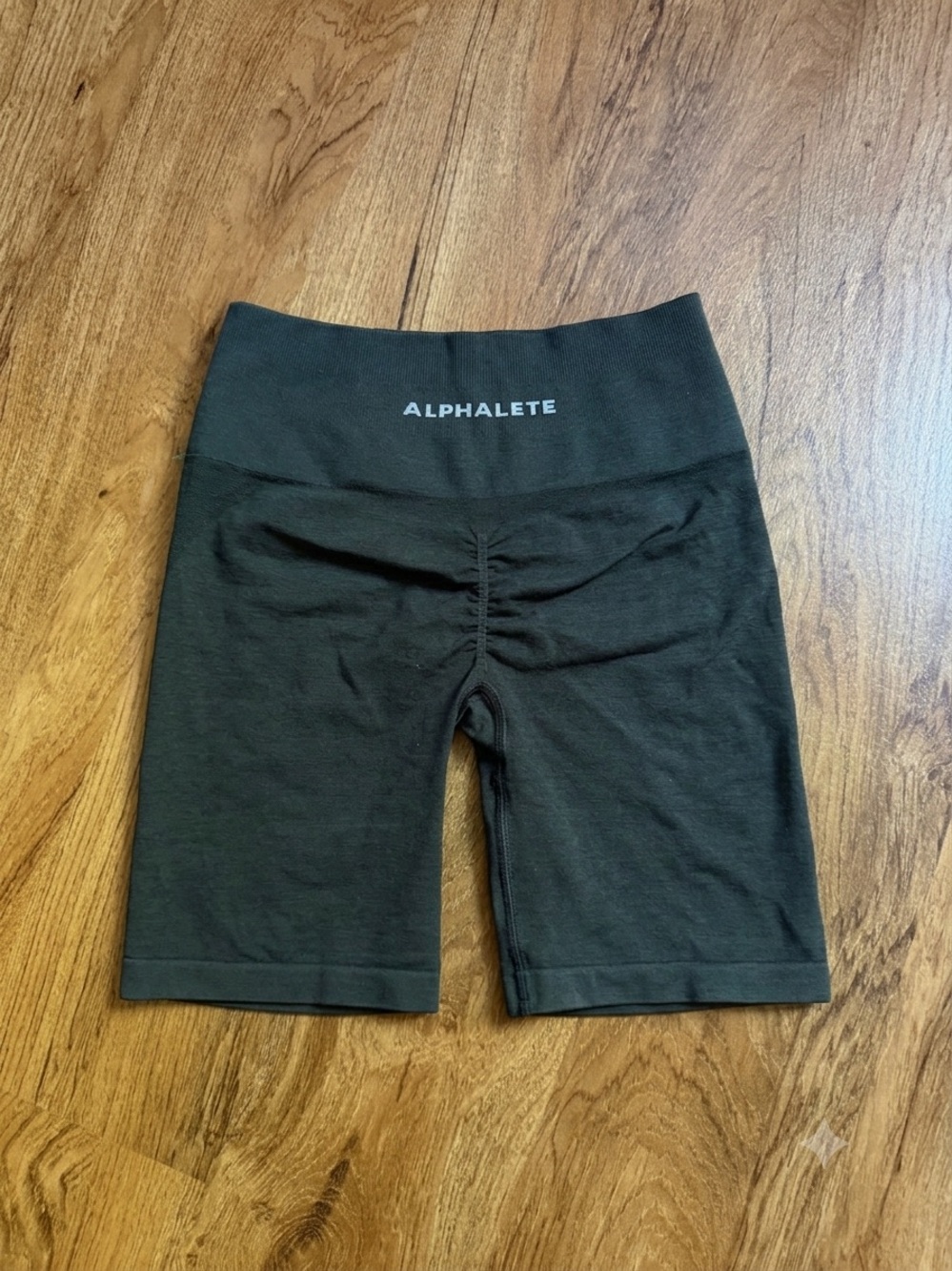 Alphalete Black Scrunch High-Waisted Shorts